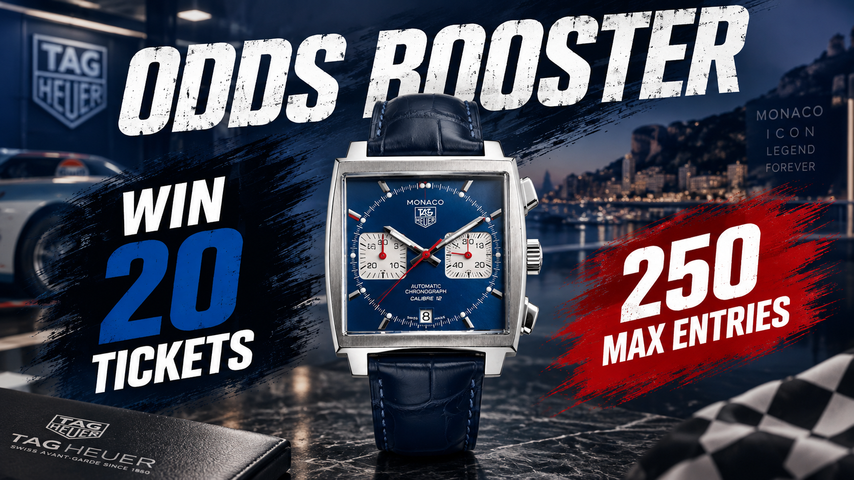 ODDS BOOSTER – TAG MONACO WIN 20 TICKETS