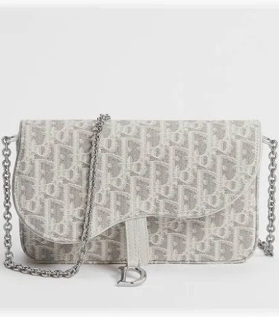 Dior Medium Saddle Pouch with Chain